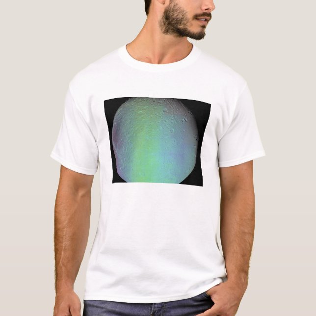 False färg, vy över lördagens måne Dione Tee (Framsida)