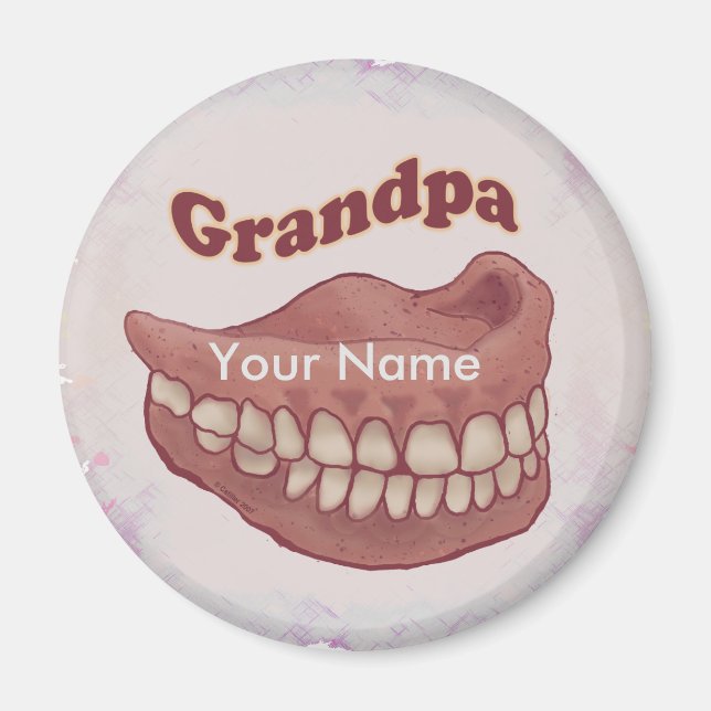 False Teeth Grandpa magnet (Framsidan)