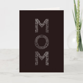 Falsfolie Blommor utsmyckad Mamma Kort