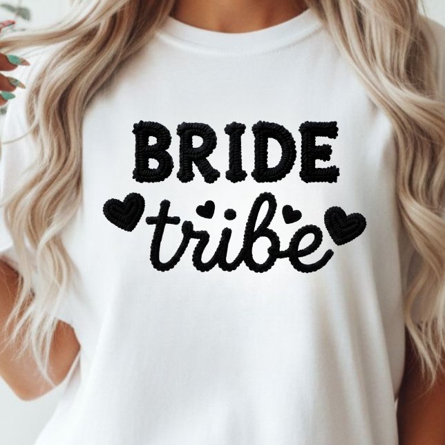 Falsgarn Brud Stam Möhippa T Shirt (Faux Yarn Bride Tribe Bachelorette Tri-Blend Shirt)