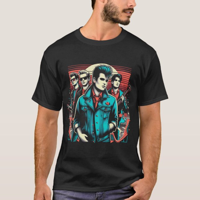 Falsk 1980-tals Rockband BETA CRASH T Shirt (Framsida)