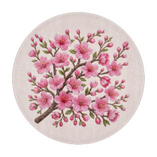 Falsk 3D-broderad Sakura-grenillustration
