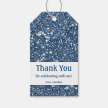 Falsk blå glitterstruktur - tack