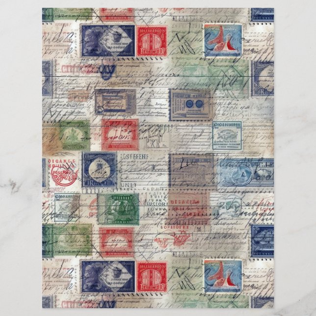 Falsk fantasipoststämpel Collage 5 (Baksida)