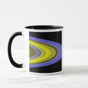 Falsk-färg avbildar av Saturns ringar Mugg