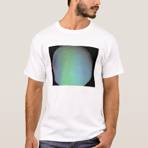 Falsk färg beskådar av Saturns måne Dione Tee