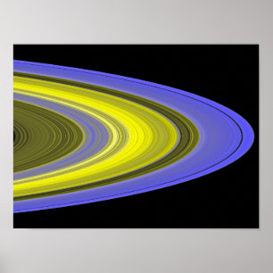 Falsk färgbild av lörens ringar poster