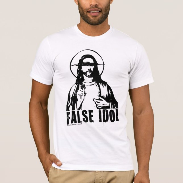 Falsk förebildskjorta tee shirt (Framsida)