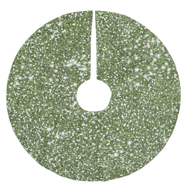 Falsk grön glitterstruktur ser ut som grafisk julgransmatta borstad polyester (Framsidan)