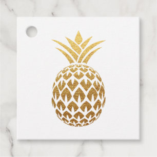 Falsk guld folie Ananas Event Planner Gåvor Etiketter