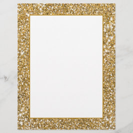 Falsk guldgul glittertextur grafisk look brevhuvud