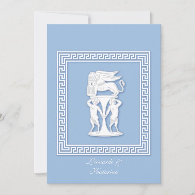 Falsk Jasperware Inbjudningar (Framsida)