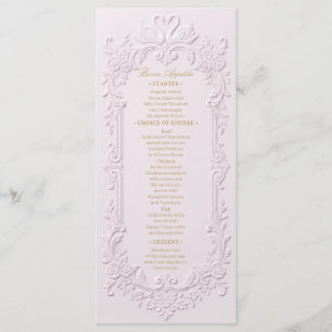 Falsk Letterpress-effekt Barock Meny