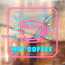 Falsk Neon Varm Kaffe