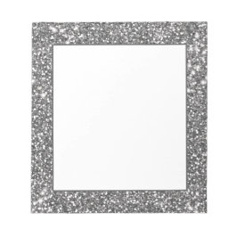 Falsk silvergrå glittertextur liknande design anteckningsblock