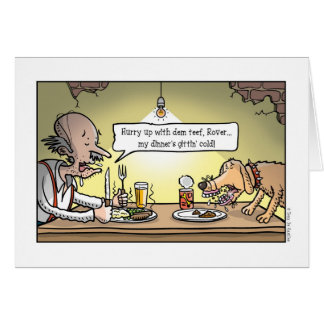 Falsk teef! hälsningskort