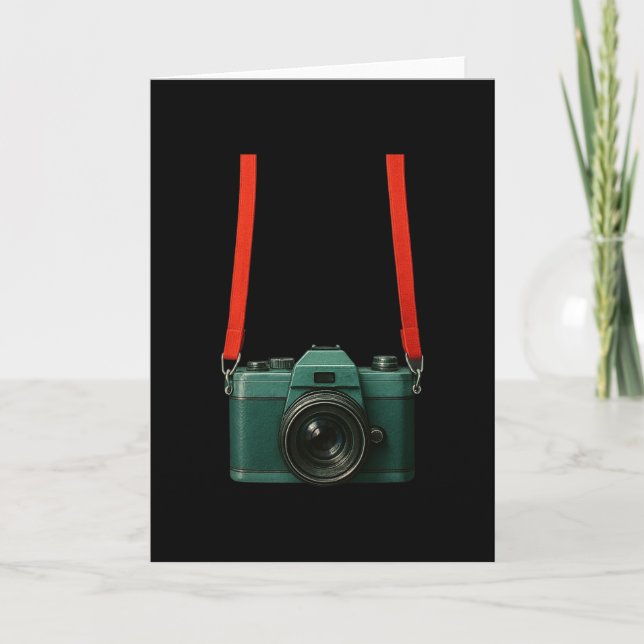 Falsk turistkamera semester fotograf semester  kort (Framsida)