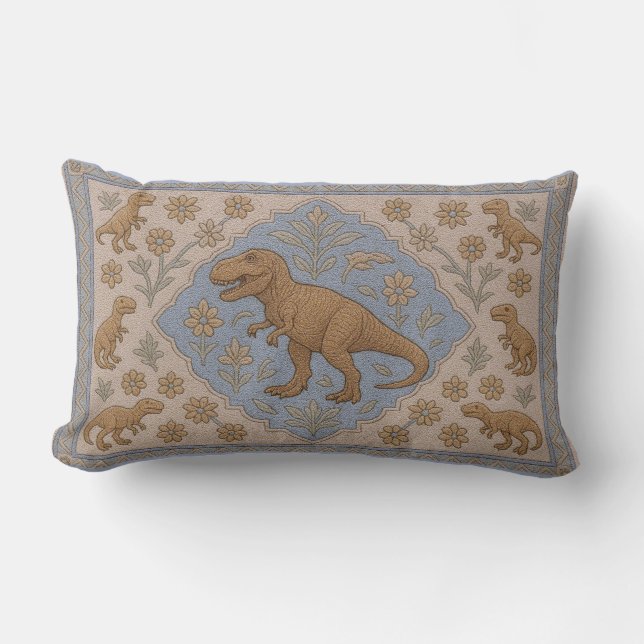 Falsk turkisk stil Tyrannosaurus Rex Lumbarkudde (Framsida)