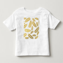 Falska guld palmbladsmönster t shirt