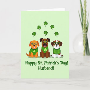 Falska Guldhundar St Patricks-kort Kort