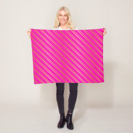 FALSKA GYLLENE RANDER PÅ ROSA FLEECEFILT