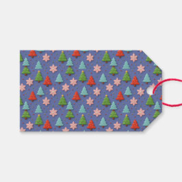 Falska lerlercookies i julklappspapper presentetikett