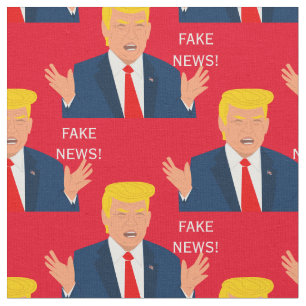 Falska nyheter Donald Trump tecknad serie republik Tyg