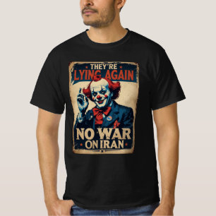 Falska Nyheter Nej Krig Iran Propaganda T-Shirt
