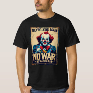 Falska Nyheter Nej Krig Iran Propaganda T-Shirt