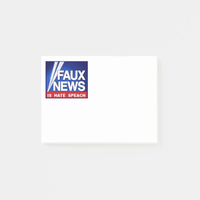 Falska Nyheter Post-it Block (Framsida)