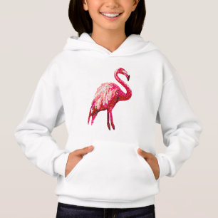 Falska Pärlade Rosa Flamingo T Shirt