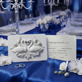 Falska präglade gips svanar Hjärtlindring OSA Kort