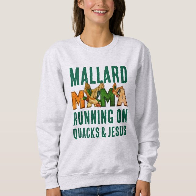 Falska Rhinestone MALLARD MAMA T Shirt (Framsida)