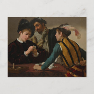 Falskspelare av Caravaggio Vykort