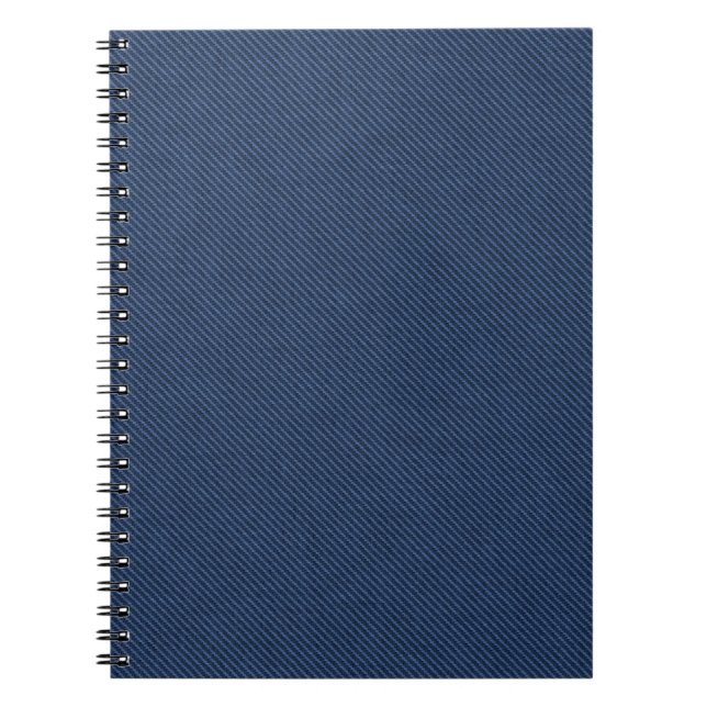 Falskt Blått Denim Anteckningsbok (Framsidan)