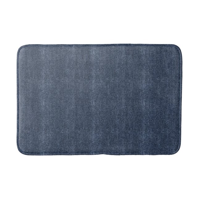 Falskt Denim Blå Jean Badrumsmatta (Framsidan)