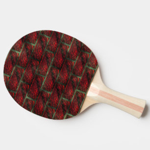 Falskt exponerad tegelvägg eller brickor som simul pingisracket