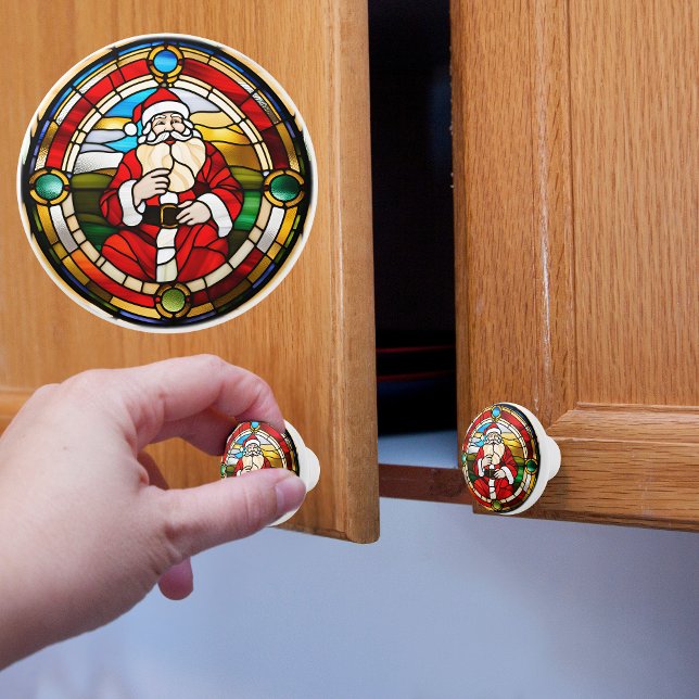 Falskt Glasfärgat Tomte Knopp (Skapare uppladdad)