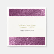 Falskt glitter lila bröllop