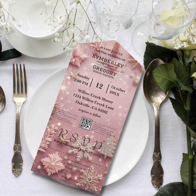 Falskt glitter rosa silver jul QR-kod (Skapare uppladdad)