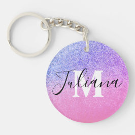 Falskt glitter Tvåtons Rosa Djärv Monogrammerad 
