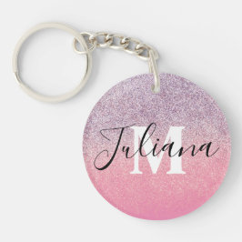 Falskt glitter Tvåtons Rosa Lila Monogram 