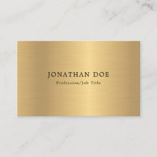 Falskt Guld Elegant Minimalistisk Professionell Ma Visitkort