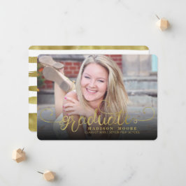 Falskt guld formellt skript examensannonskort meddelande