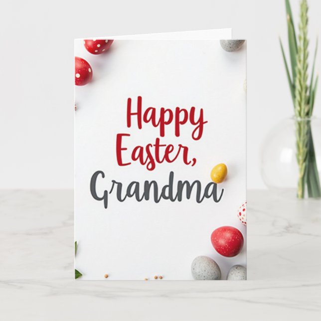 Falskt guld Glad påsk Mormor-kort Kort (Framsida)