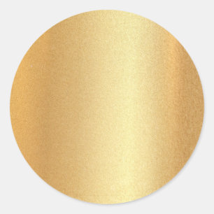 Falskt guld glitter tom mall mall glamour elegant runt klistermärke