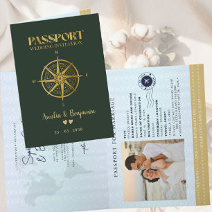 Falskt Guld Kompass Resa pass resa mål Inbjudan