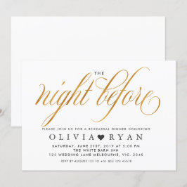 Falskt guld kvällen innan inbjudan