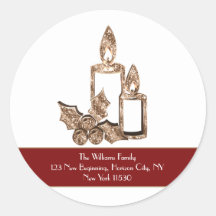 Falskt guld ljus med julholly