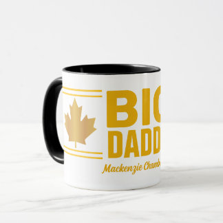 Falskt guld lönnlöv Big Daddy på VIT Mugg